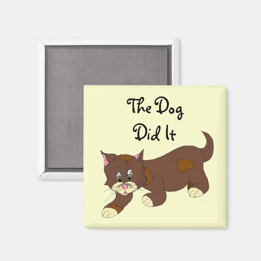 Sneaky Cat Magneet (Voorkant / Achterkant)