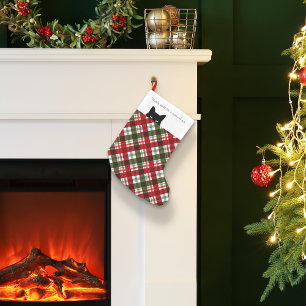 Sneaky Cat Royal Stewart Tartan Kleine Kerstsok