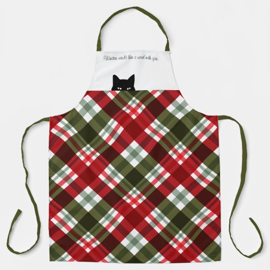 Sneaky Cat Royal Stewart Tartan Schort (Voorkant)