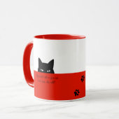 Sneaky Cat Talk to your Cat Mok Red (Voorkant links)