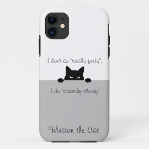 Sneaky Cat Touchy Feely Hoesje-Mate iPhone Case