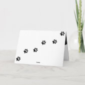 Sneaky Cat Touchy Feely-kaart Kaart (Achterkant)