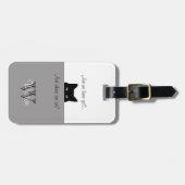 Sneaky Cat Waar zijn wij Grijze Pet Carrier Label? Bagagelabel (Voorkant horizontaal)