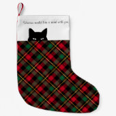 Sneaky Cat Wallace heeft een kleine kerststop gema Kerstsok (Voorkant)