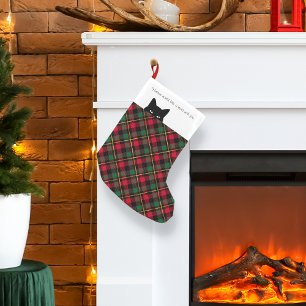 Sneaky Cat Wallace heeft een kleine kerststop gema Kerstsok