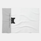 Sneaky Cat wil graag een woord met je Theedoek (Horizontaal)