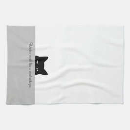 Sneaky Cat wil graag een woord met je Theedoek