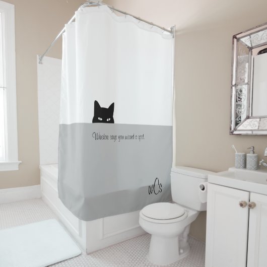 Sneaky Cay denkt dat je een pot hebt gemist Douchegordijn (In situ)