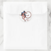 Sneaky Devil Ronde Sticker (Tas)