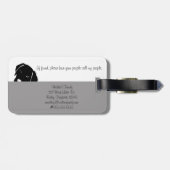 Sneaky Dog Waar zijn we Grey Pet Carrier Label Bagagelabel (Achterkant horizontaal)