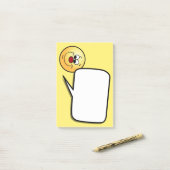 Sneaky Face Grumpey Post-it® Notes (Op bureau)