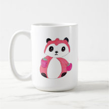 Sneaky Fox Berry Panda Cartoon Tekening voor Kinde