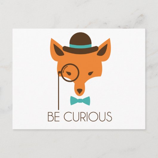 Sneaky Fox Briefkaart (Voorkant)