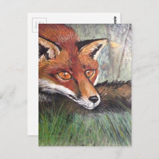 Sneaky Fox Briefkaart (Voorkant / Achterkant)