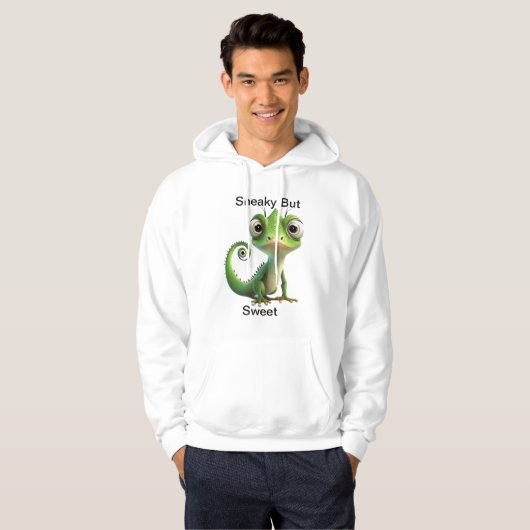Sneaky Gecko – Funny Pocket Hagedis liefhebbers Ho Hoodie (Voorkant volledig)