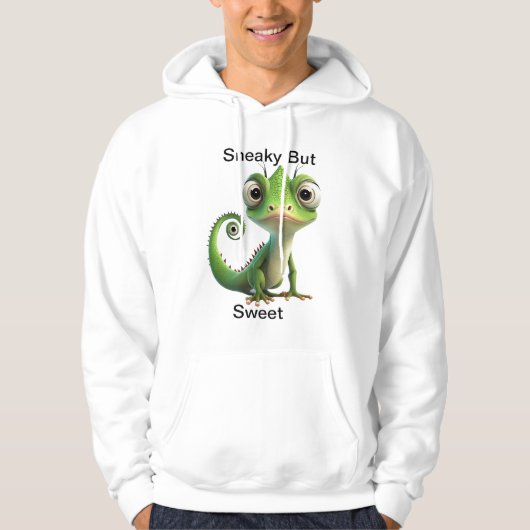 Sneaky Gecko – Funny Pocket Hagedis liefhebbers Ho Hoodie (Voorkant)