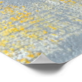 'Sneaky' Geel en Abstract KunstPoster Afdrukken Poster (Hoek)