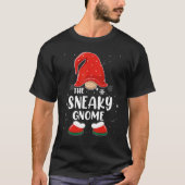 Sneaky Gnome Buffalo Pset Matching Family Christm T-shirt (Voorkant)