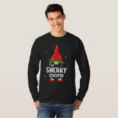 Sneaky Gnome Matching Family Group Christmas Party T-shirt (Voorkant volledig)