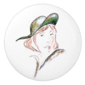 Sneaky Lady Keramische Knop (Voorkant)