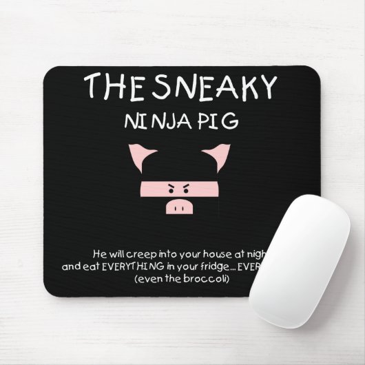 Sneaky Ninja Pig Muismat (Met muis)