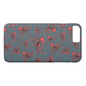 Sneaky Octopus Pattern Case-Mate iPhone Case (Achterkant (Horizontaal))