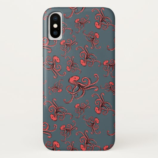 Sneaky Octopus Pattern Case-Mate iPhone Case (Achterkant)