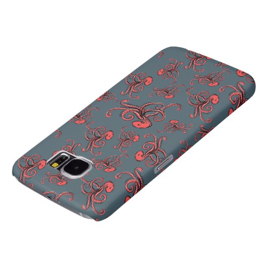Sneaky Octopus Pattern Case-Mate Samsung Galaxy Hoesje (Onderkant)