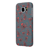 Sneaky Octopus Pattern Case-Mate Samsung Galaxy Hoesje (Achterkant Links)