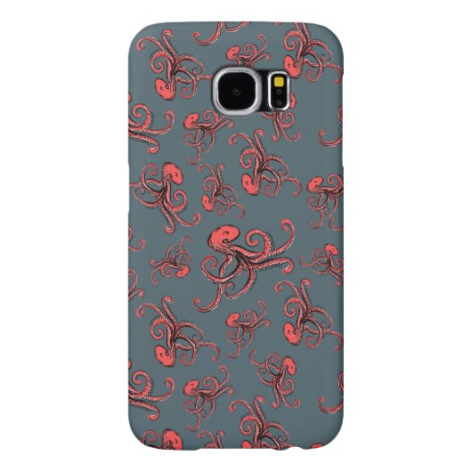 Sneaky Octopus Pattern Case-Mate Samsung Galaxy Hoesje (Achterkant)