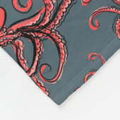 Sneaky Octopus Pattern Fleece Deken (Hoek)