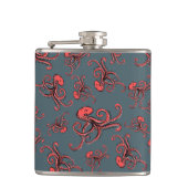 Sneaky Octopus Pattern Heupfles (Voorkant)