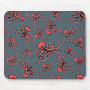 Sneaky Octopus Pattern Muismat