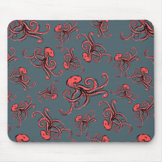 Sneaky Octopus Pattern Muismat (Voorkant)