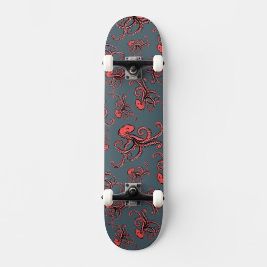 Sneaky Octopus Pattern Persoonlijk Skateboard (Voorkant)
