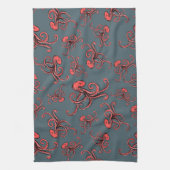 Sneaky Octopus Pattern Theedoek (Verticaal)