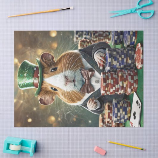 Sneaky Pete, Guinee Pig Kaart Spel Tissuepapier (Craft)