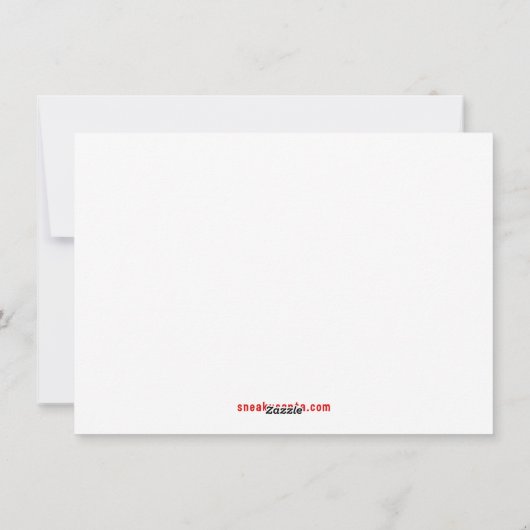 Sneaky Santa Card-blanco binnenin met envelop Feestdagenkaart (Achterkant)