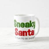 Sneaky Santa Classic Mok, 11 oz Koffiemok (Voorkant rechts)