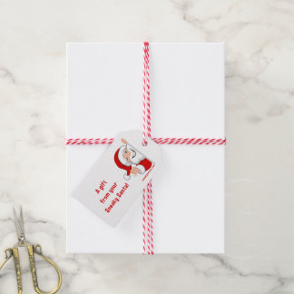 Sneaky Santa gift label Cadeaulabel