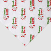 Sneaky Santa Logo 10lb-papier, wit Tissuepapier (Detail)