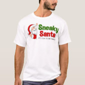 Sneaky Santa Short Sleeve T-Shirt (Voorkant)