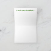 Sneaky Santa vouwkaart met envelop Bedankkaart (Binnen)