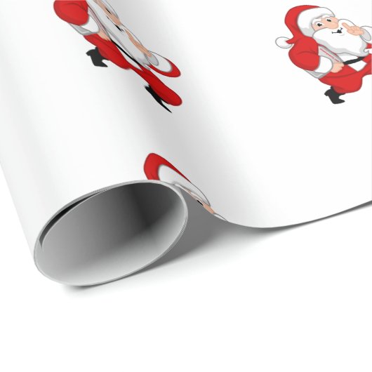 Sneaky Santa Wrapping Paper Cadeaupapier (Rol Hoek)
