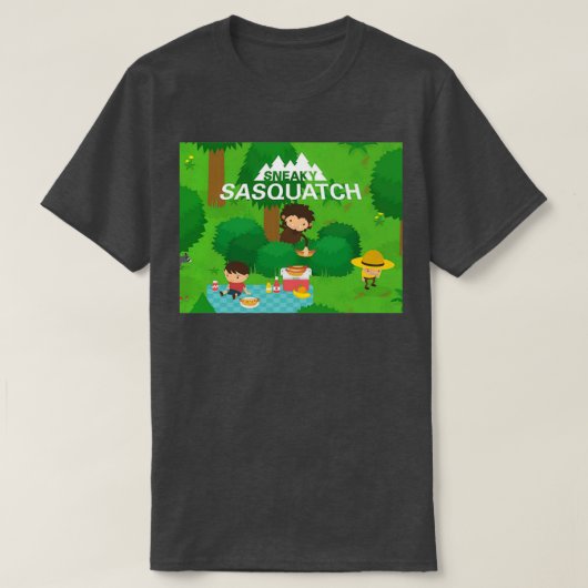 Sneaky Sasquatch 12 T-shirt (Design voorkant)