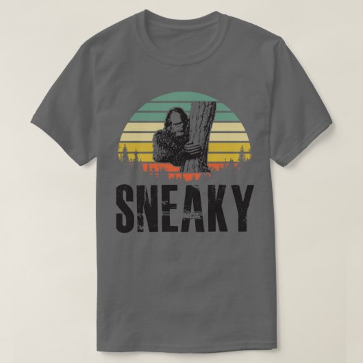 Sneaky Sasquatch Bigfoot Sneaky Bigfoot Attitude V T-shirt (Design voorkant)