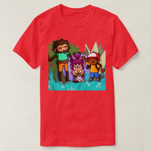 Sneaky Sasquatch Fan Art HandDrawn Cadeau T-shirt (Design voorkant)