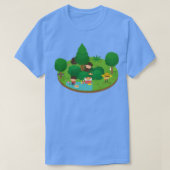 Sneaky Sasquatch Floating Picnic T-shirt (Design voorkant)