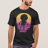 Sneaky Sasquatch Silhouette Distress Sunset Vapo T-shirt (Voorkant)