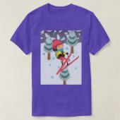 Sneaky Sasquatch Ski Jump 1 T-shirt (Design voorkant)